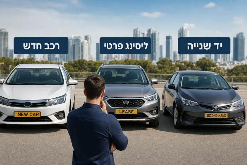 רכב חדש, ליסינג או יד שנייה - מה מתאים לכם ב-2026?