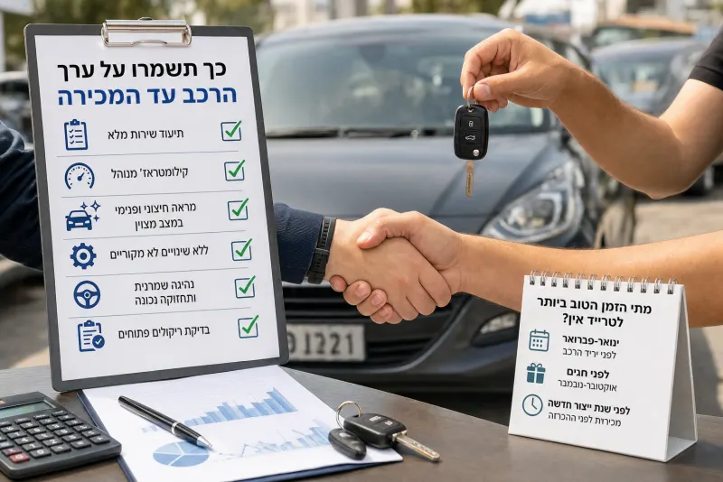 מתכננים טרייד אין? כך תשמרו על ערך הרכב עד המכירה