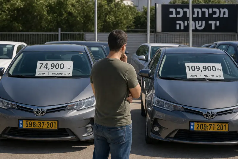 מה באמת קובע את המחיר של רכב יד שנייה?